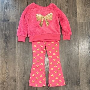 btween Pink and Gold Kids Matching Set